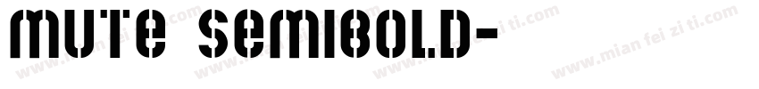 MUTE SEMibold字体转换